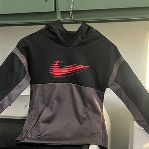 Nike Dri-fit Black and Gray Boy’s Hoodie - YS
